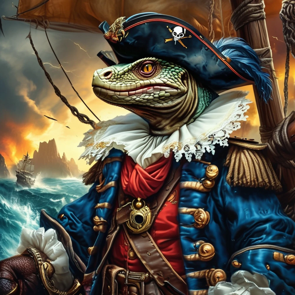 The Komodo Pirate Captain