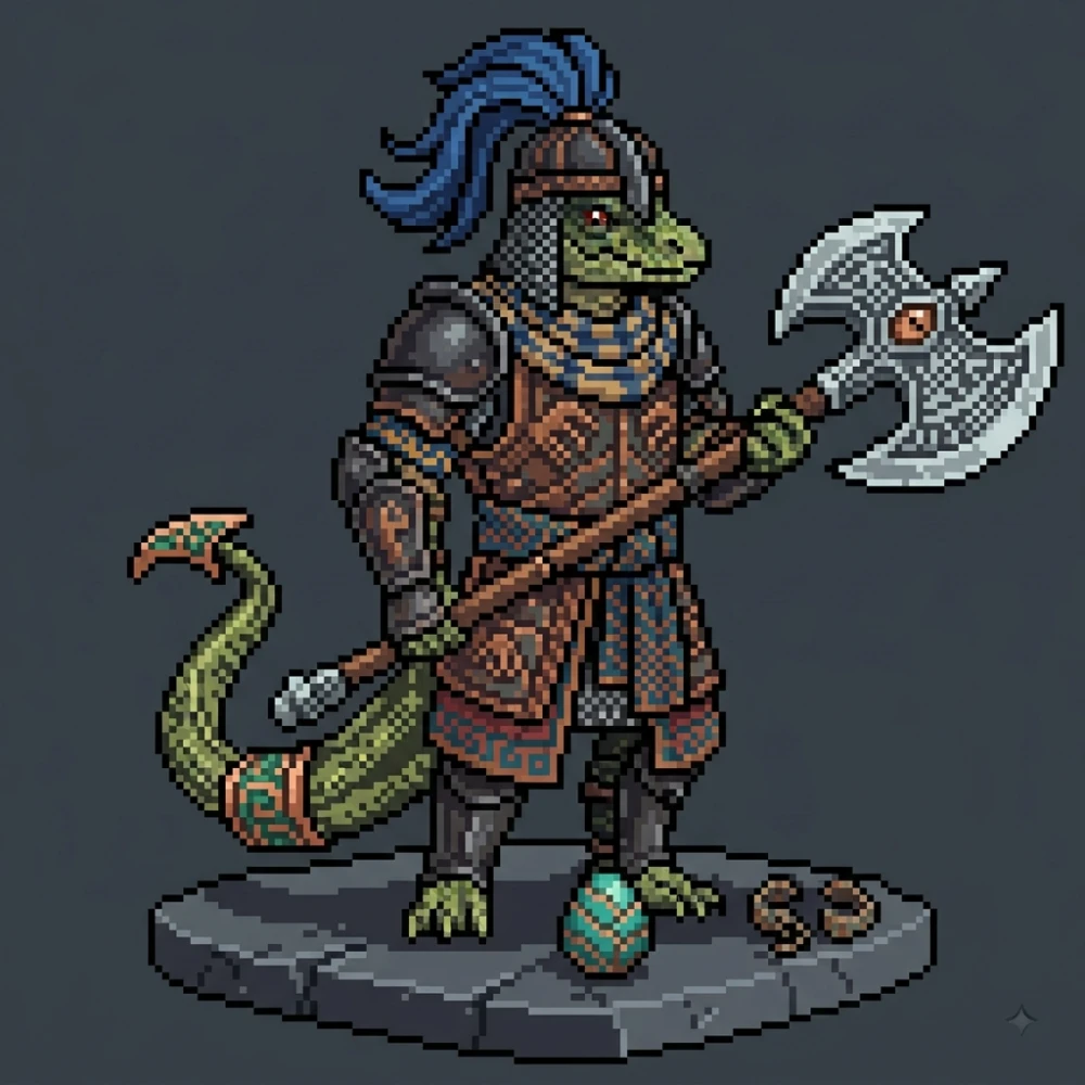 Komodo Dreadlord: Protector of the Runed Egg
