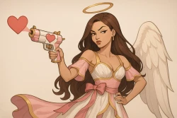 Heart-Shaped Gun Goddess