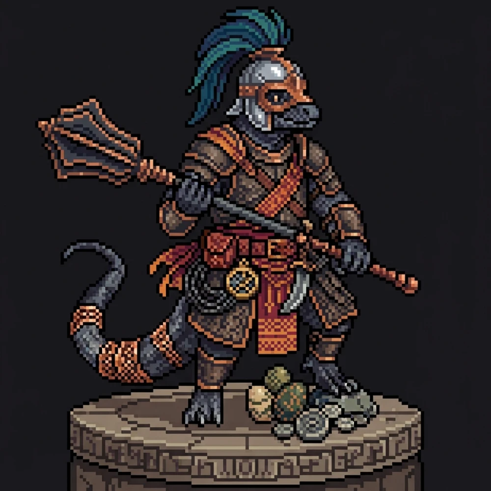 The Azure Sovereign: Teal Plume Macer