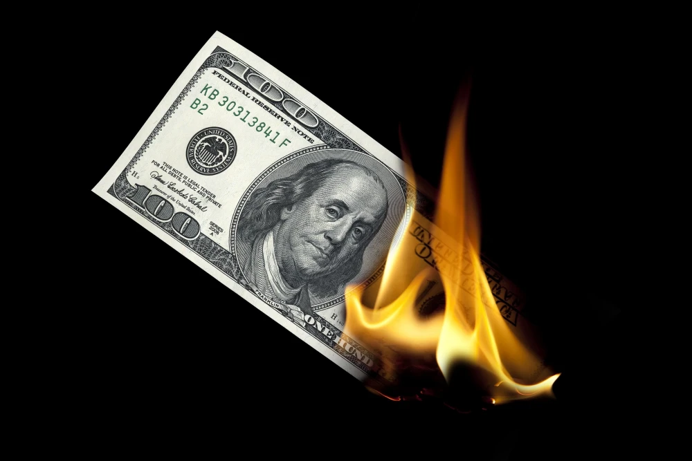 burn money