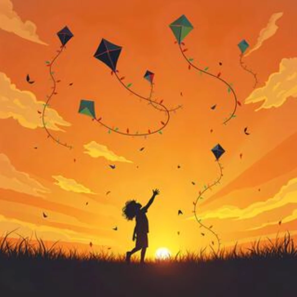 Kites - Golden Sky