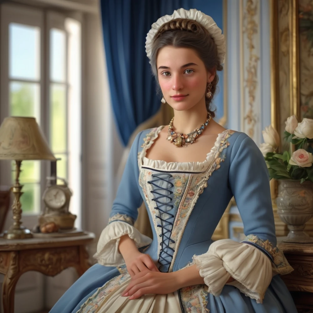 British Lady In Traditional Dress