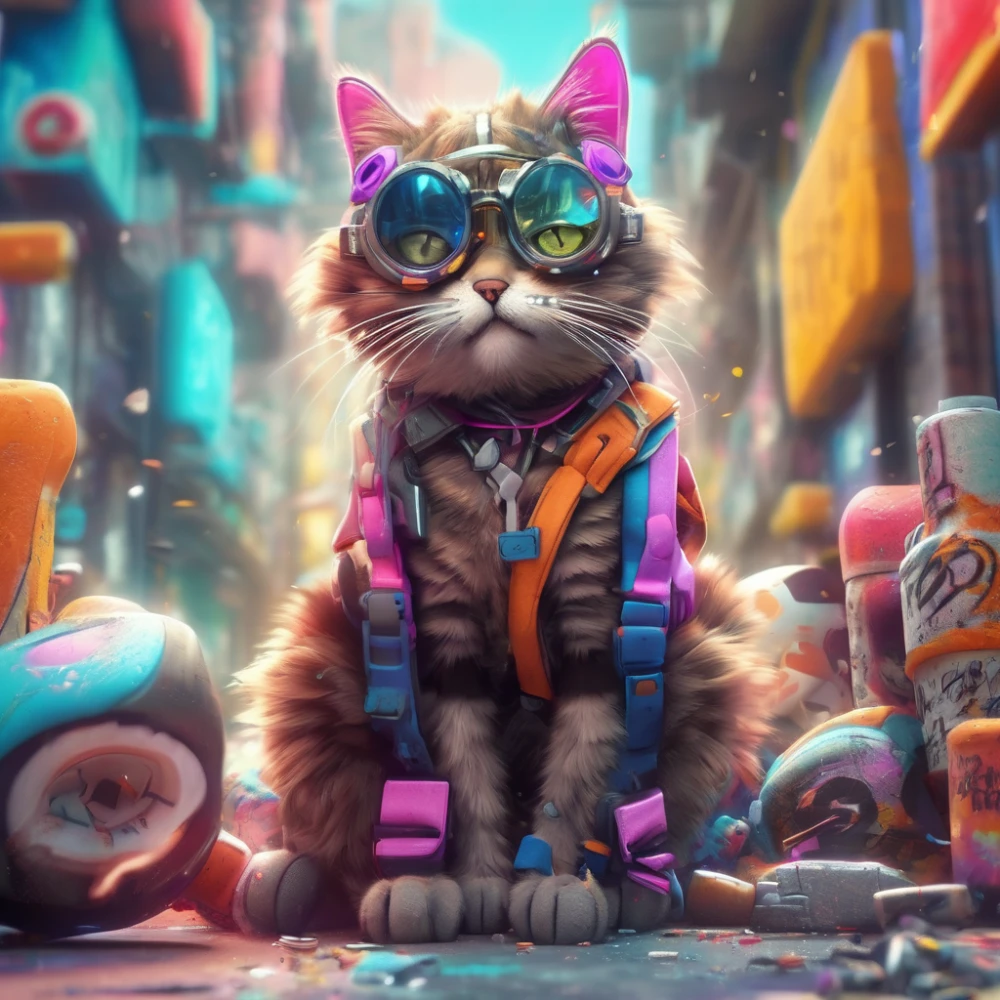 Ink NFT Cat Cute Meo