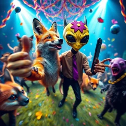 Cosmic Party Fox