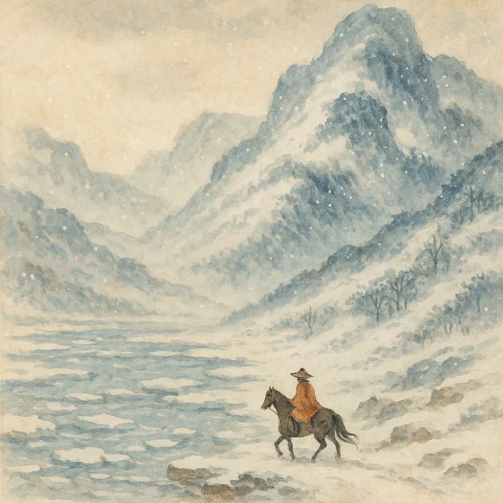 Alone in the mountain