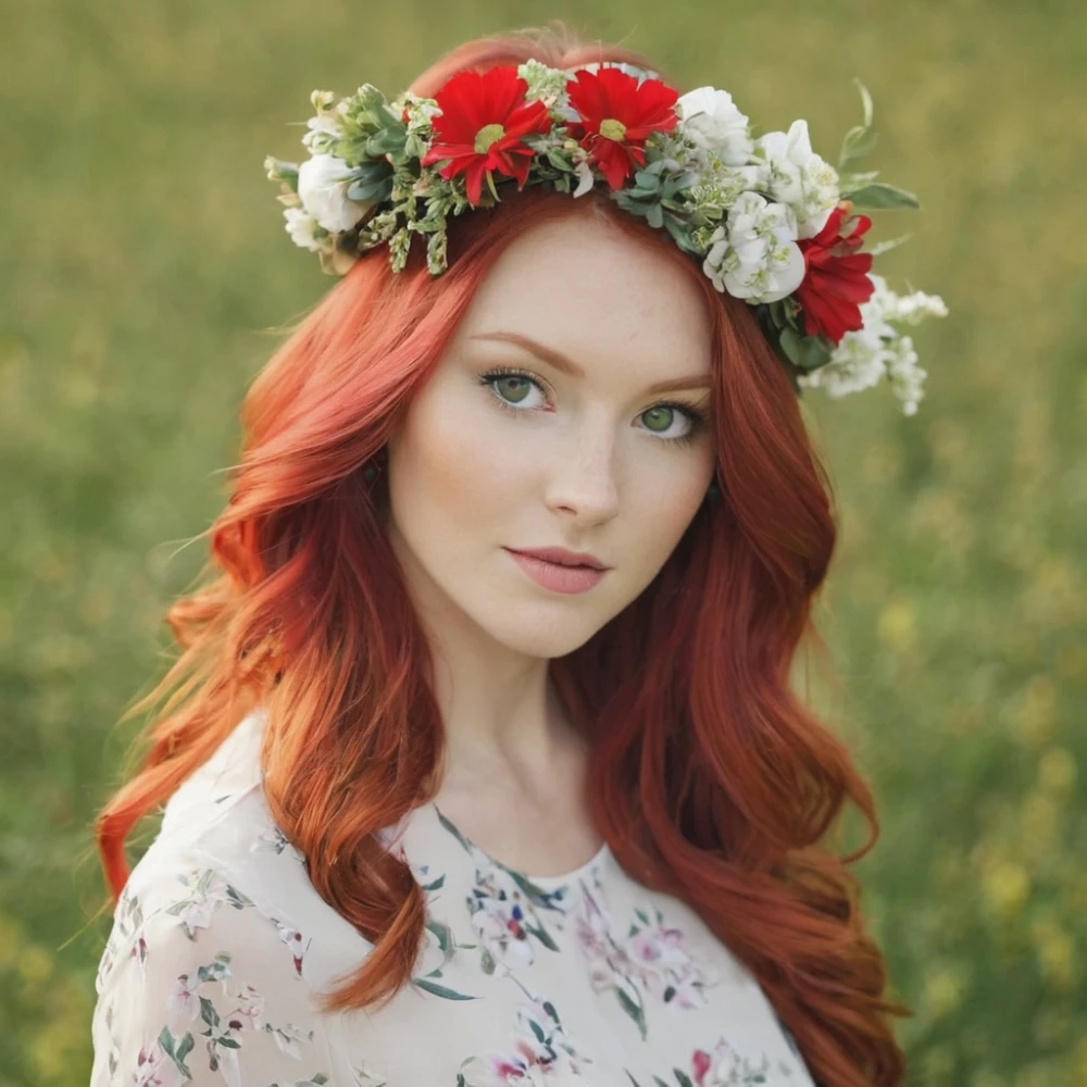 Gorgeous Red Hair Lady