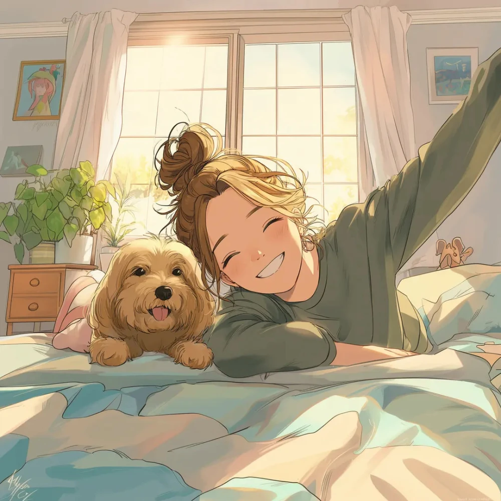 🐶 Golden Morning Joy ☀️🐾