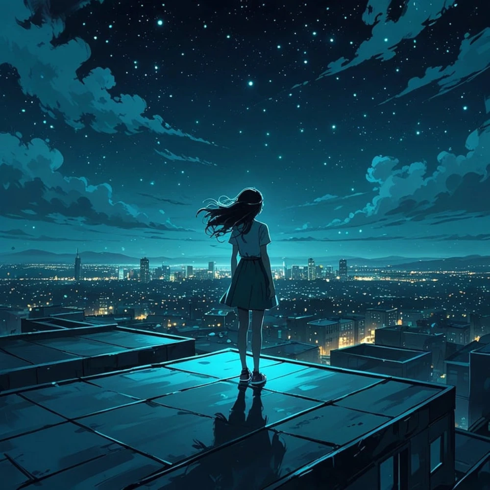 🌌 Midnight Skyline Dream 🌃✨🌠