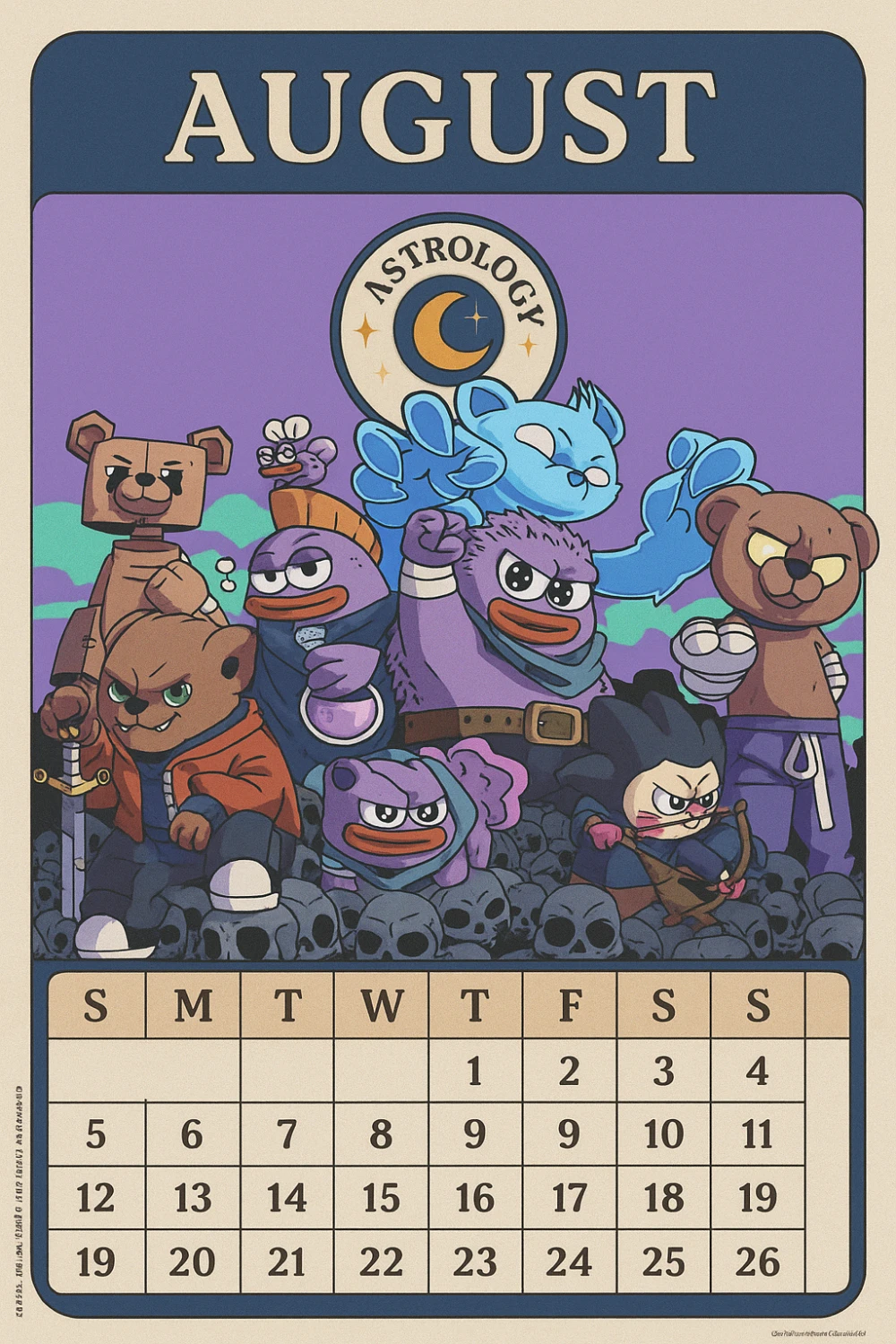 Calendar MONAD AUGUST