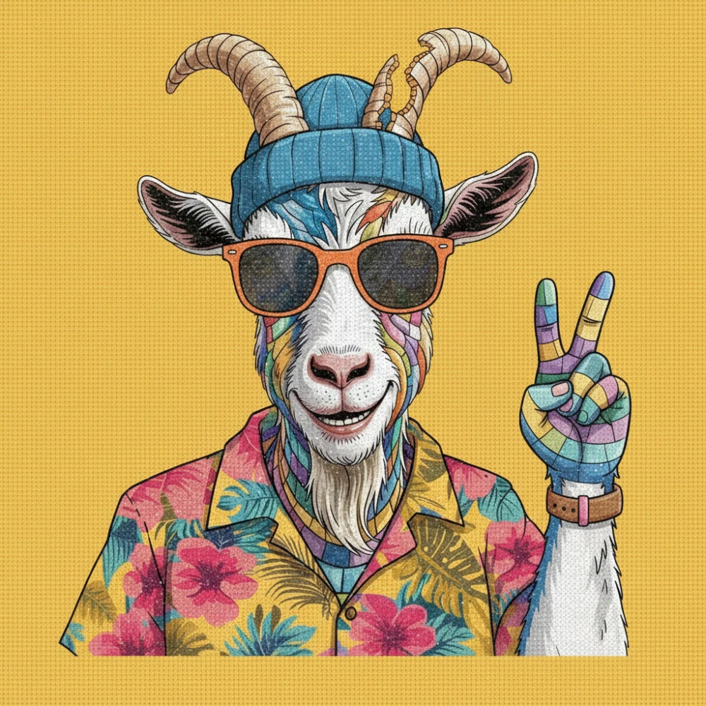 Peaceful Rebel Goat
