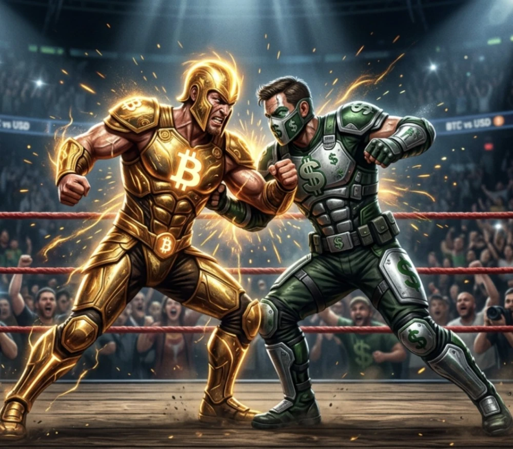 BTC Battles USD