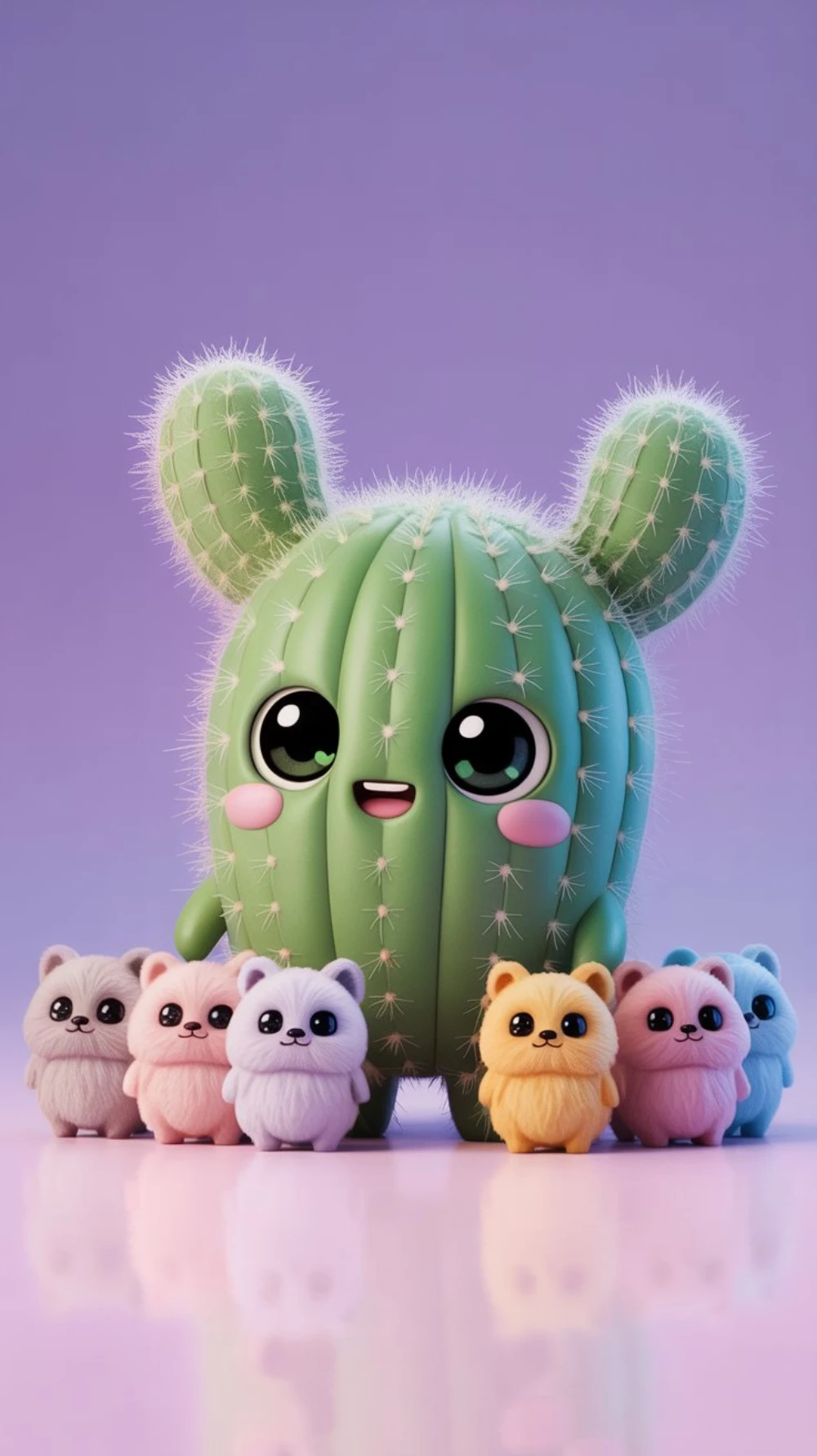 Fluffy Cactus Family