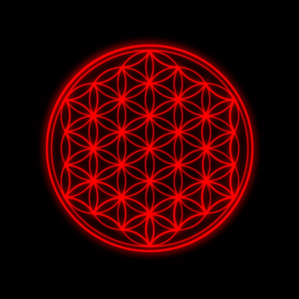 FLOWER OF LIFE - Red - by Illume