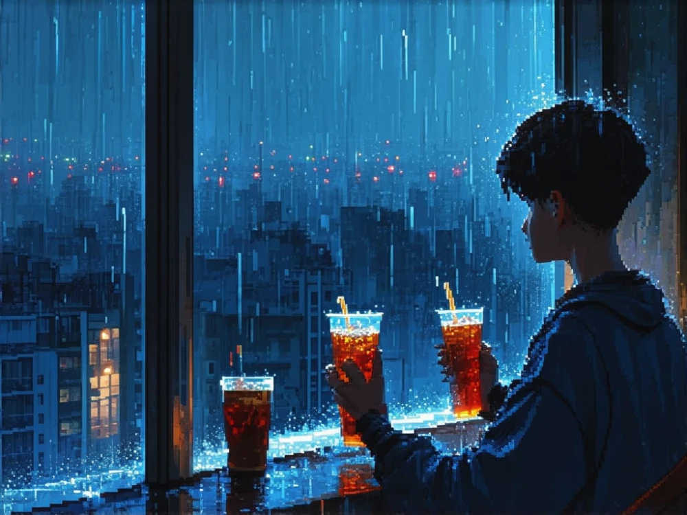 Camp Pixel Rain
