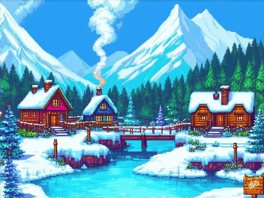 Snowy Village