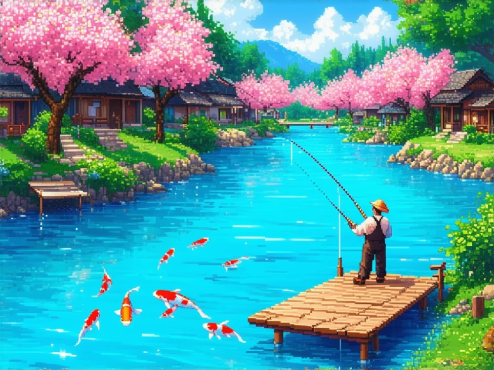 Fishing by the River