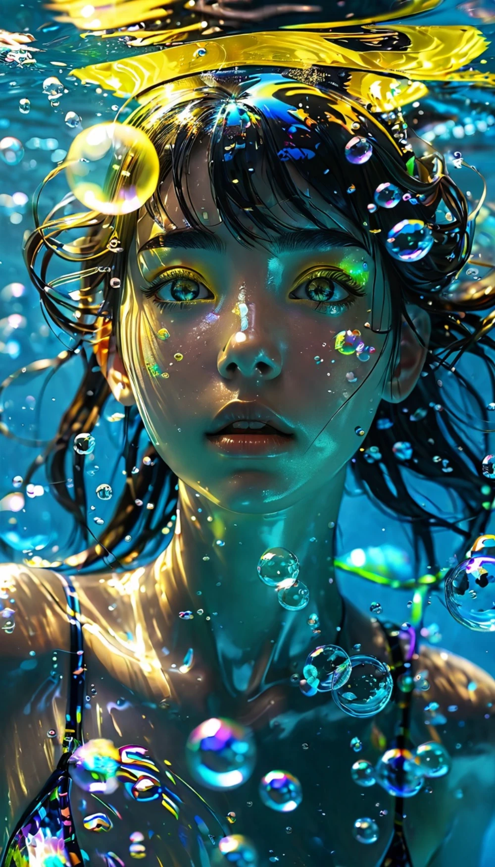 Girl underwater