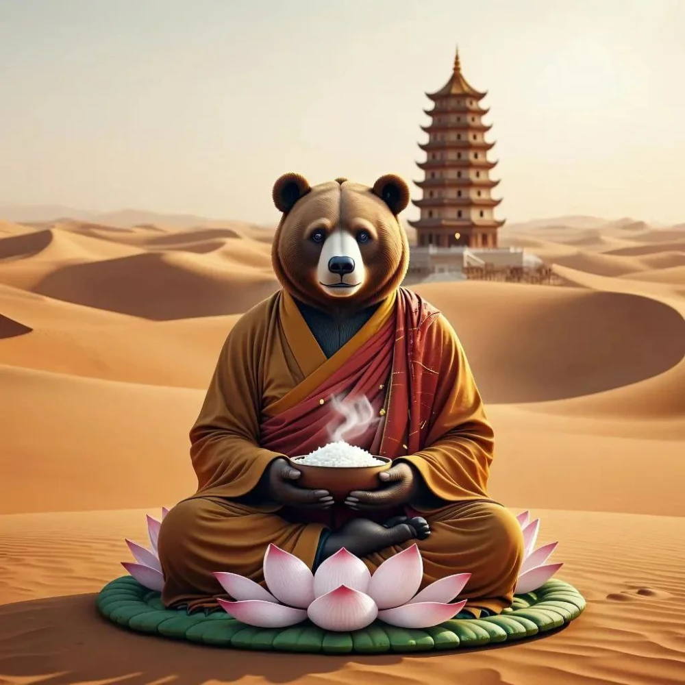 Poly Bear&Temple