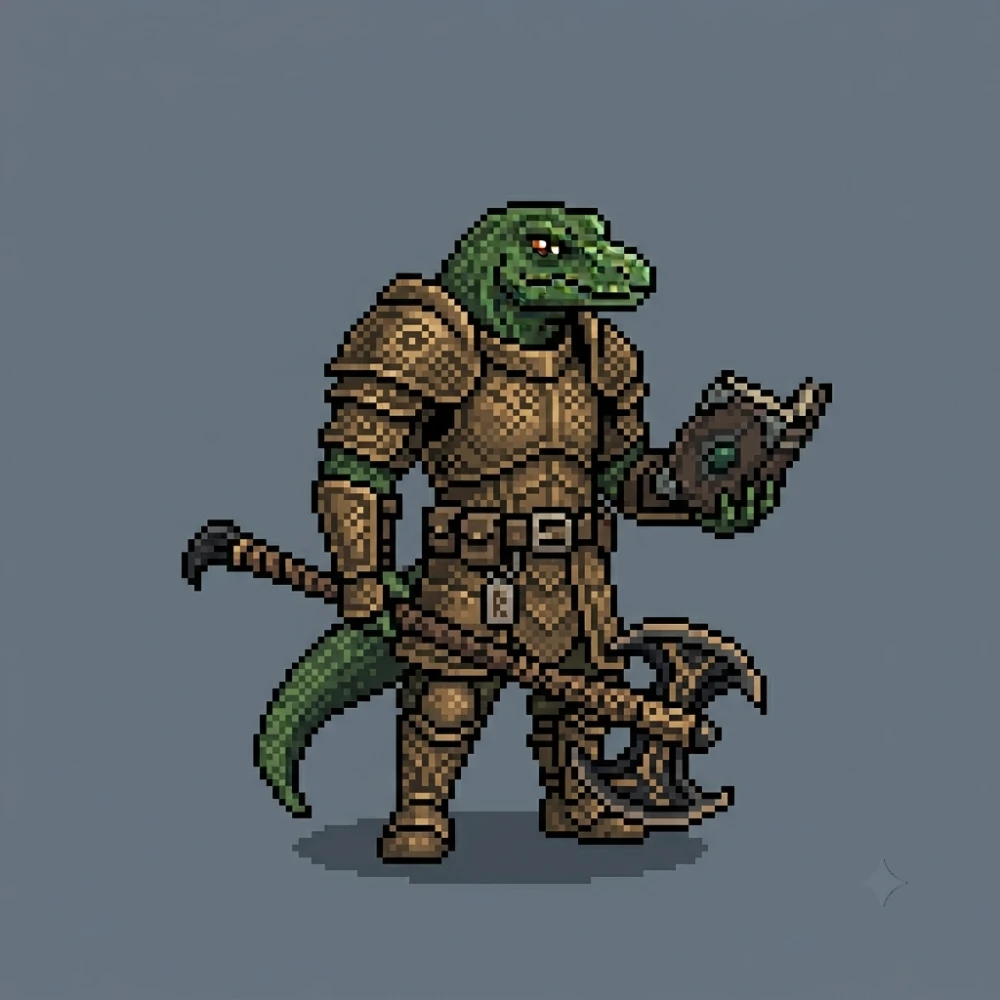 The Saurian Sentinel: Tome & Blade
